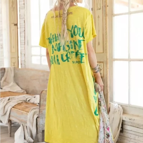 Magnolia Pearl Yellow Graphic Dress - Picture 7 of 7